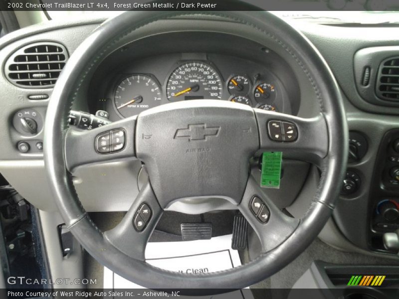 Forest Green Metallic / Dark Pewter 2002 Chevrolet TrailBlazer LT 4x4