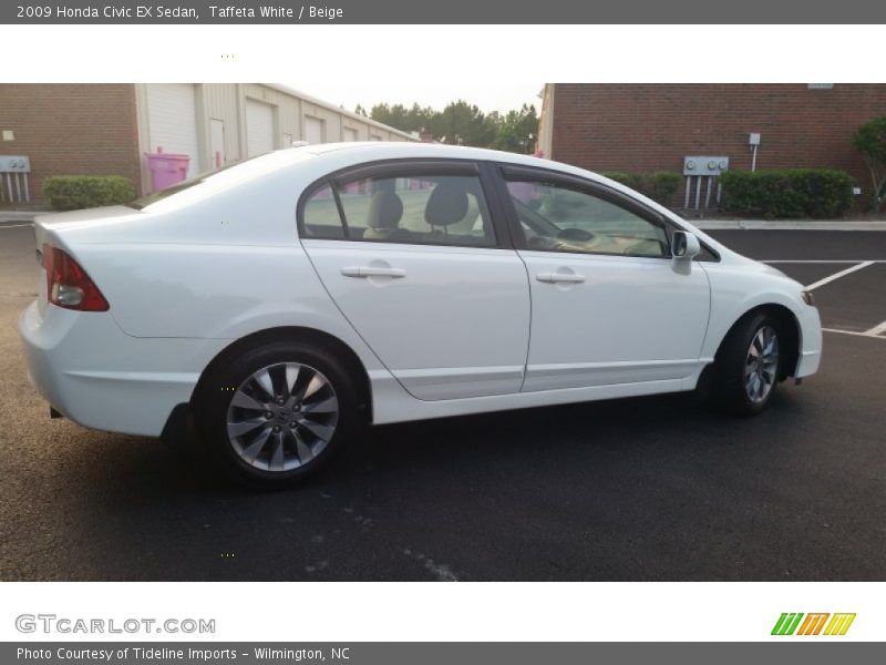 Taffeta White / Beige 2009 Honda Civic EX Sedan