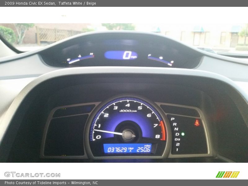 Taffeta White / Beige 2009 Honda Civic EX Sedan