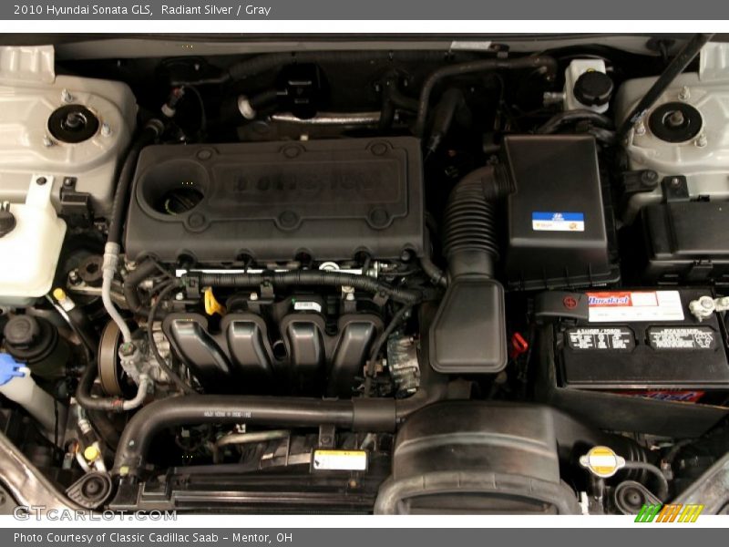Radiant Silver / Gray 2010 Hyundai Sonata GLS