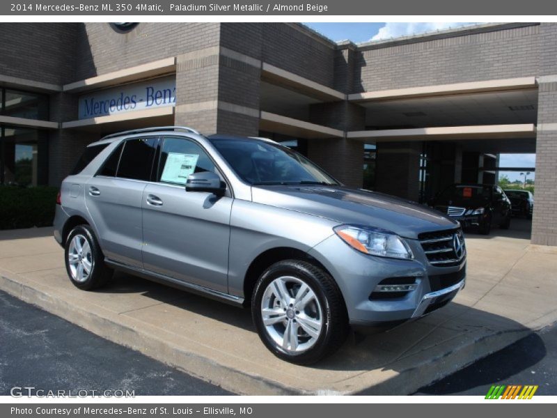 Paladium Silver Metallic / Almond Beige 2014 Mercedes-Benz ML 350 4Matic