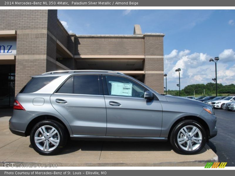 Paladium Silver Metallic / Almond Beige 2014 Mercedes-Benz ML 350 4Matic