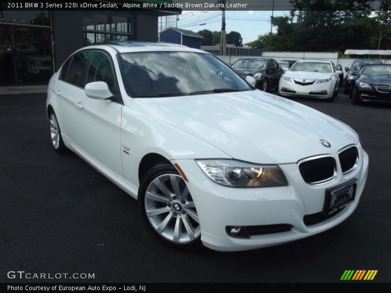 Alpine White / Saddle Brown Dakota Leather 2011 BMW 3 Series 328i xDrive Sedan