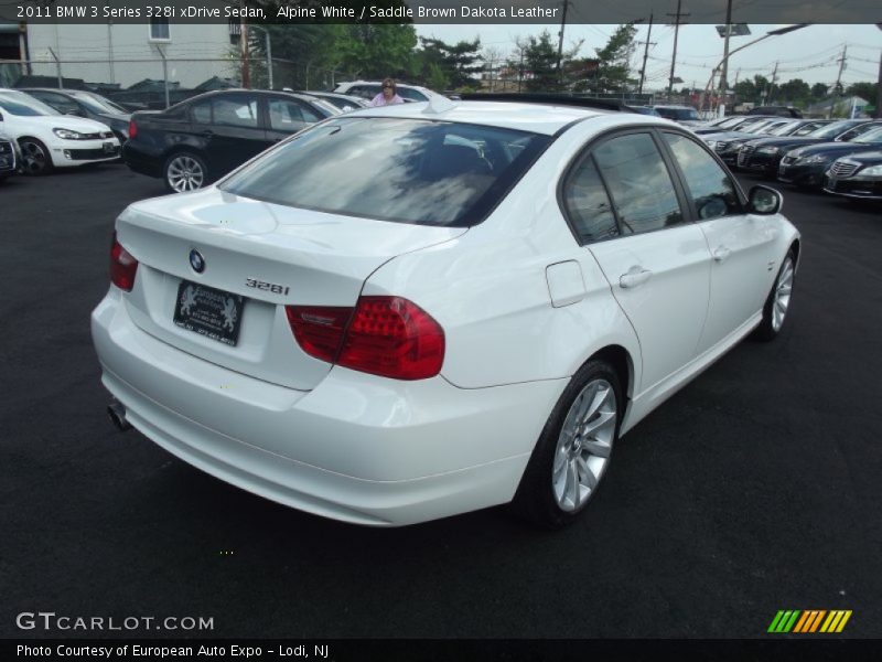 Alpine White / Saddle Brown Dakota Leather 2011 BMW 3 Series 328i xDrive Sedan