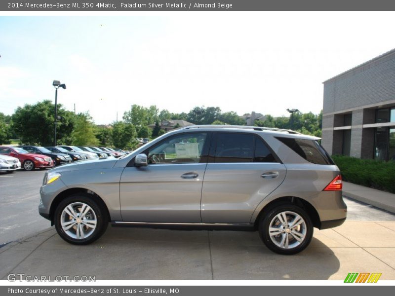 Paladium Silver Metallic / Almond Beige 2014 Mercedes-Benz ML 350 4Matic