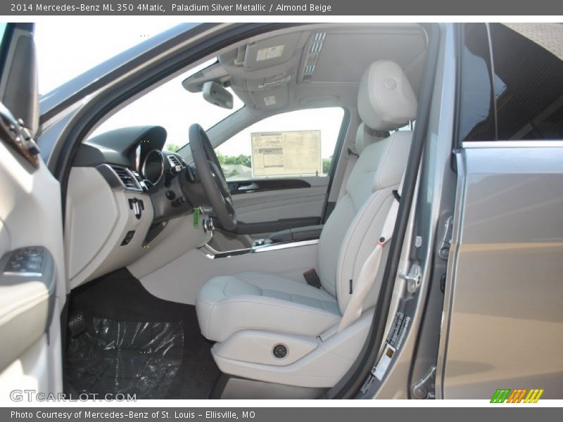 Paladium Silver Metallic / Almond Beige 2014 Mercedes-Benz ML 350 4Matic