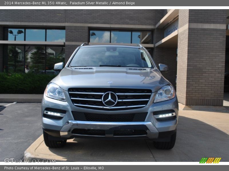 Paladium Silver Metallic / Almond Beige 2014 Mercedes-Benz ML 350 4Matic