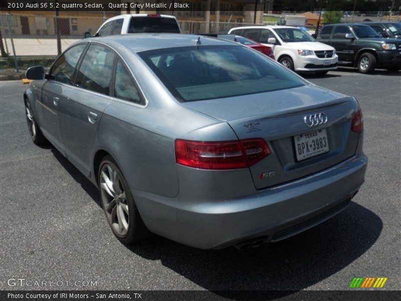 Quartz Grey Metallic / Black 2010 Audi S6 5.2 quattro Sedan