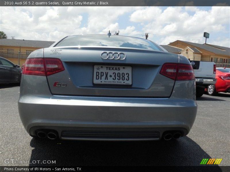 Quartz Grey Metallic / Black 2010 Audi S6 5.2 quattro Sedan