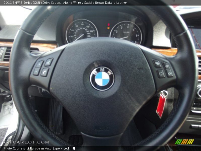 Alpine White / Saddle Brown Dakota Leather 2011 BMW 3 Series 328i xDrive Sedan