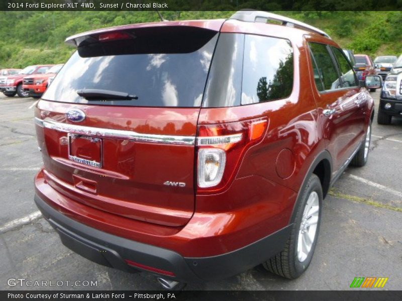 Sunset / Charcoal Black 2014 Ford Explorer XLT 4WD