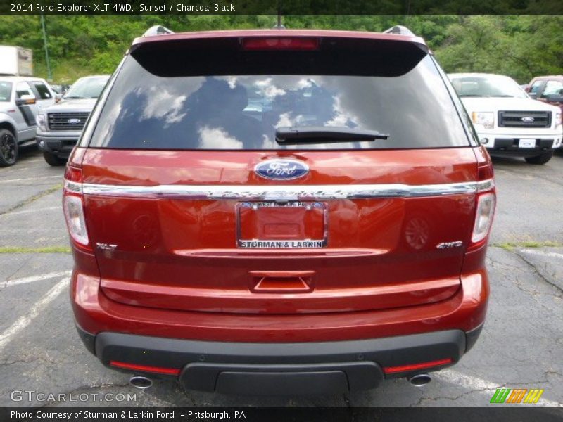 Sunset / Charcoal Black 2014 Ford Explorer XLT 4WD