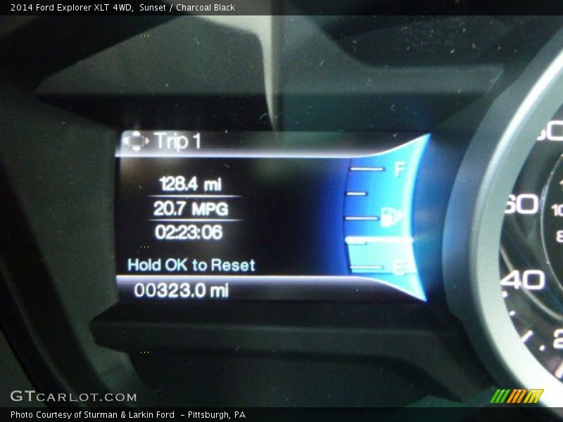Sunset / Charcoal Black 2014 Ford Explorer XLT 4WD