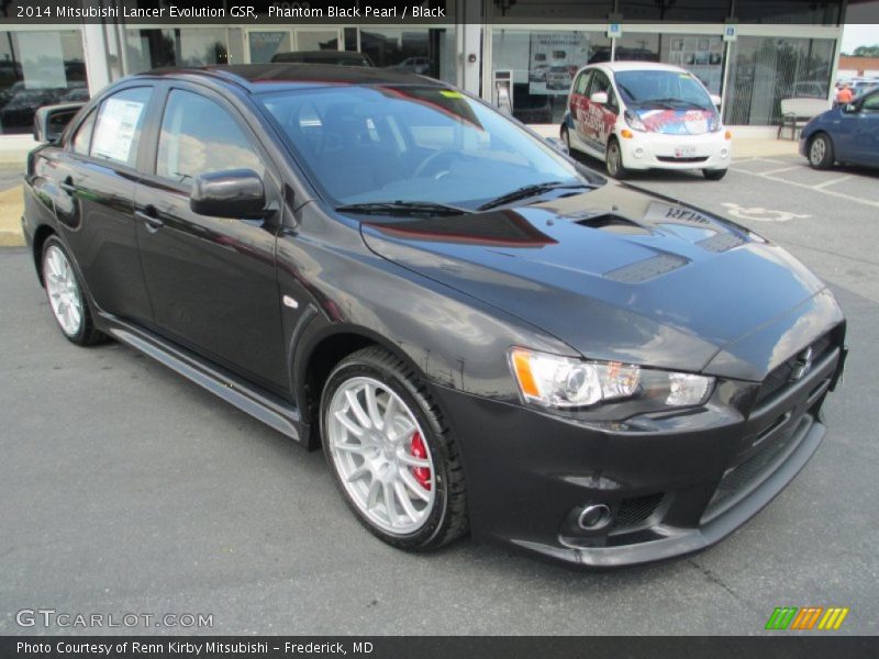 Phantom Black Pearl / Black 2014 Mitsubishi Lancer Evolution GSR