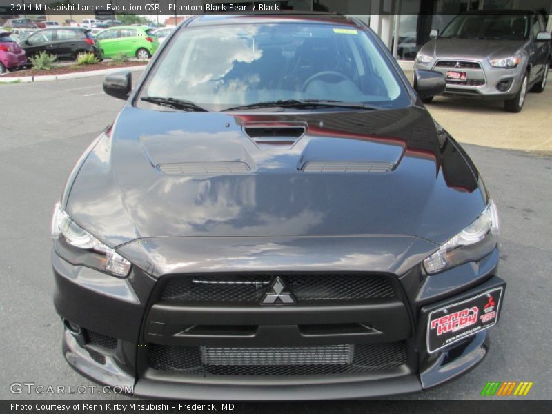 Phantom Black Pearl / Black 2014 Mitsubishi Lancer Evolution GSR