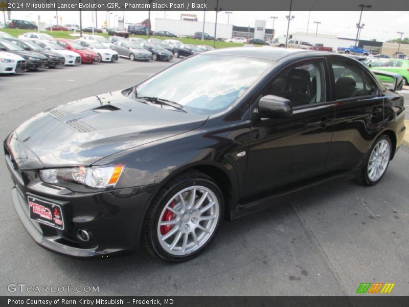 Phantom Black Pearl / Black 2014 Mitsubishi Lancer Evolution GSR