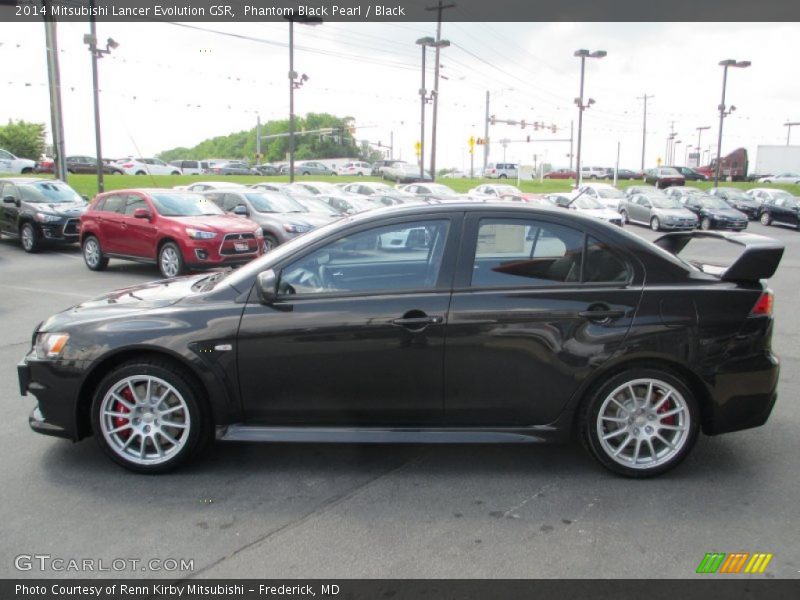 Phantom Black Pearl / Black 2014 Mitsubishi Lancer Evolution GSR