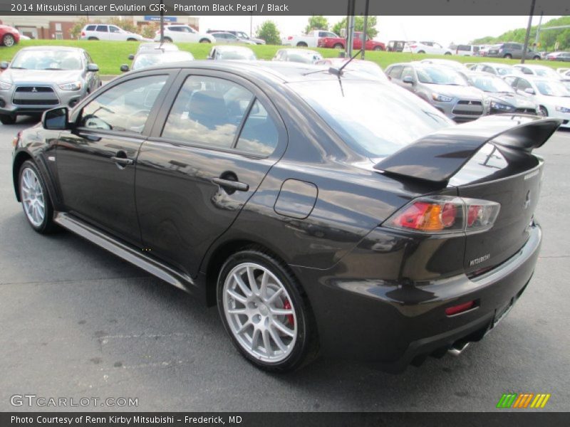 Phantom Black Pearl / Black 2014 Mitsubishi Lancer Evolution GSR