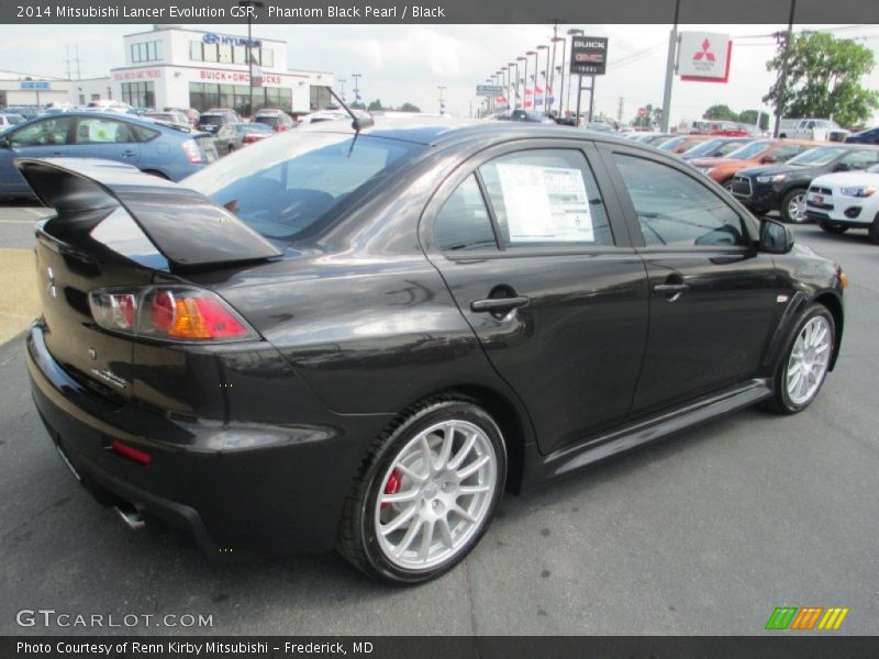 Phantom Black Pearl / Black 2014 Mitsubishi Lancer Evolution GSR