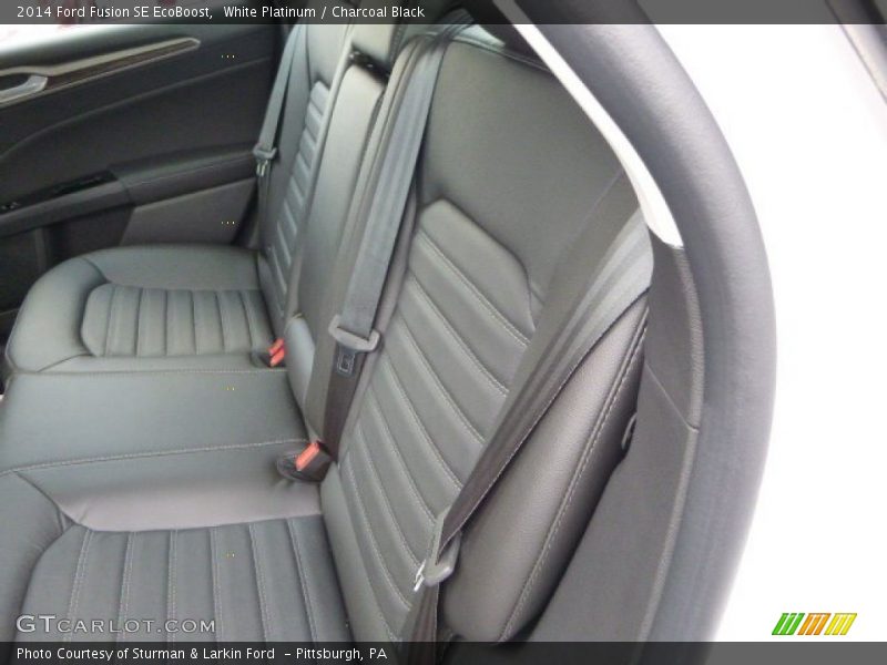 White Platinum / Charcoal Black 2014 Ford Fusion SE EcoBoost