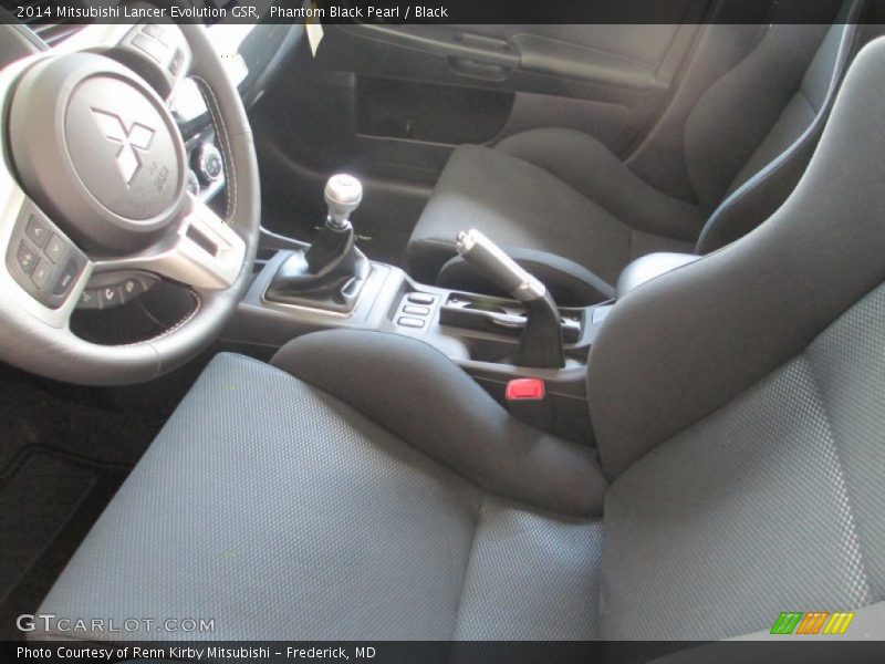 Phantom Black Pearl / Black 2014 Mitsubishi Lancer Evolution GSR