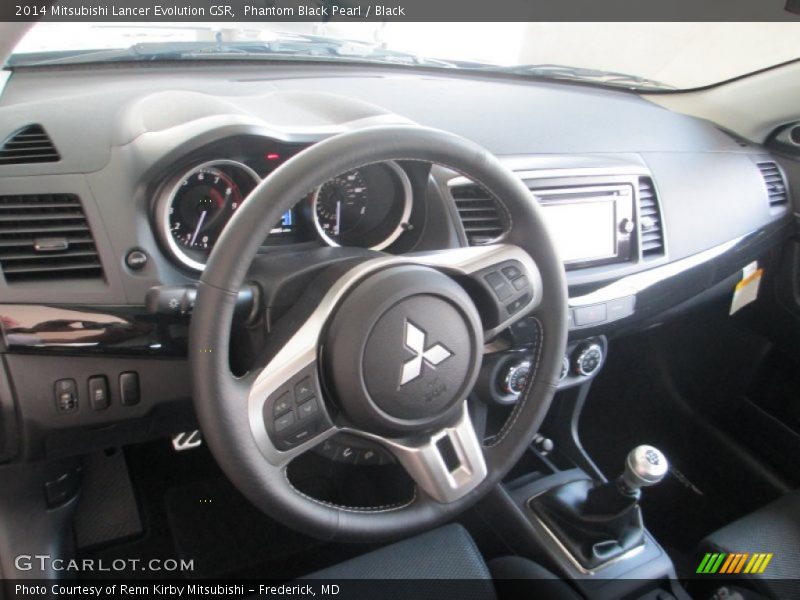 Phantom Black Pearl / Black 2014 Mitsubishi Lancer Evolution GSR