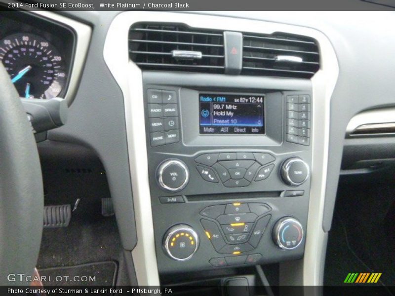 White Platinum / Charcoal Black 2014 Ford Fusion SE EcoBoost