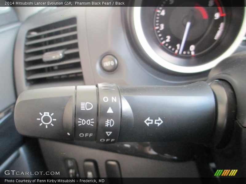 Phantom Black Pearl / Black 2014 Mitsubishi Lancer Evolution GSR