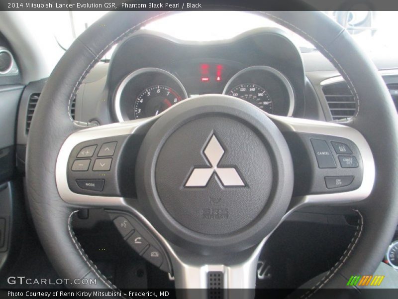 Phantom Black Pearl / Black 2014 Mitsubishi Lancer Evolution GSR