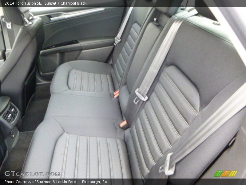 Sunset / Charcoal Black 2014 Ford Fusion SE