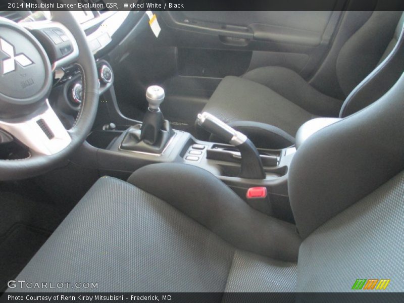Wicked White / Black 2014 Mitsubishi Lancer Evolution GSR