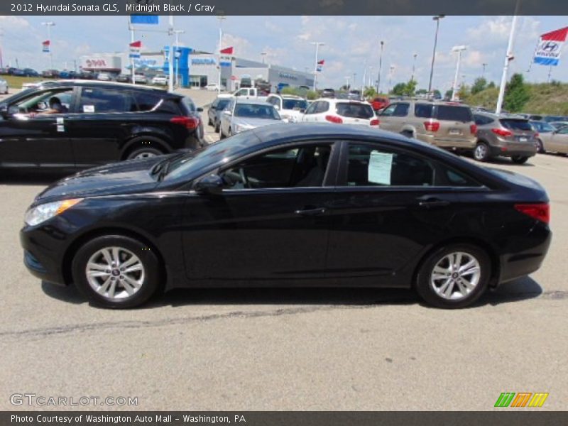 Midnight Black / Gray 2012 Hyundai Sonata GLS