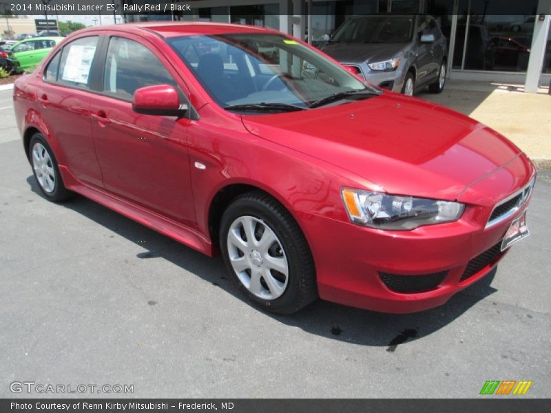 Rally Red / Black 2014 Mitsubishi Lancer ES