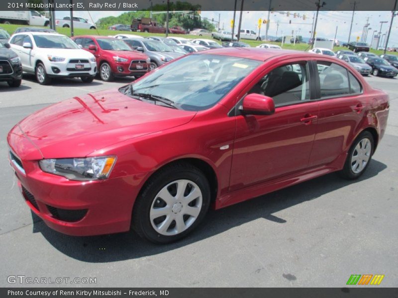 Rally Red / Black 2014 Mitsubishi Lancer ES