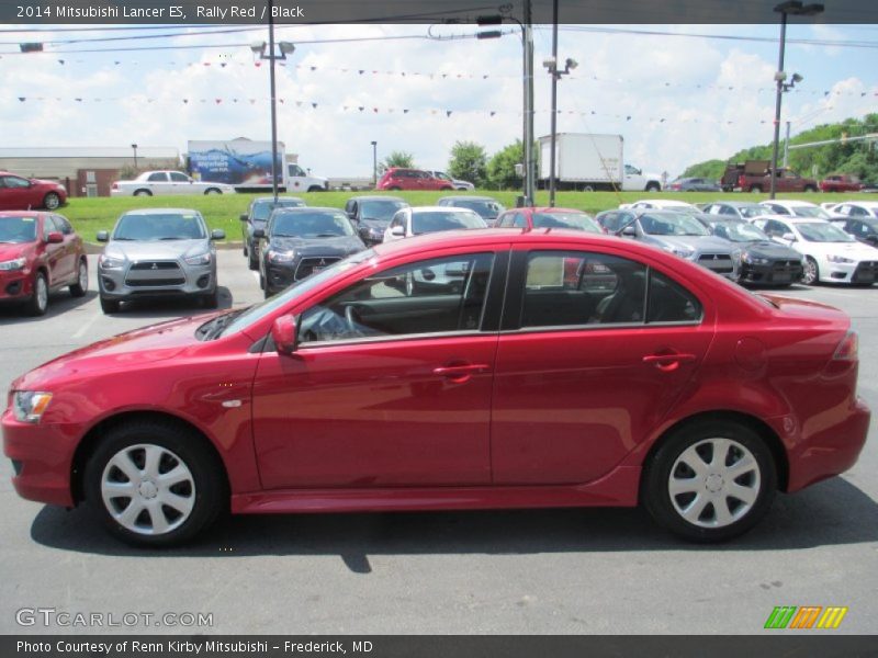 Rally Red / Black 2014 Mitsubishi Lancer ES