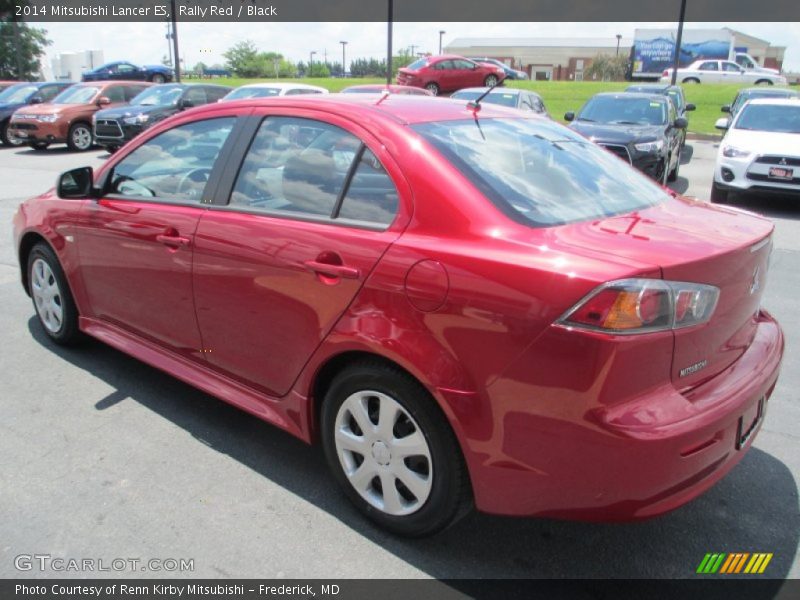 Rally Red / Black 2014 Mitsubishi Lancer ES