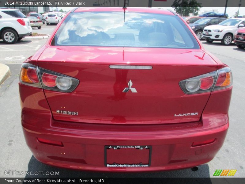 Rally Red / Black 2014 Mitsubishi Lancer ES