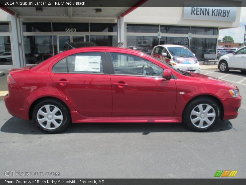 Rally Red / Black 2014 Mitsubishi Lancer ES