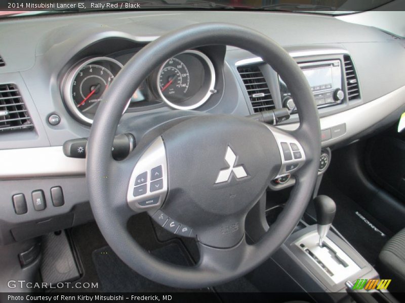 Rally Red / Black 2014 Mitsubishi Lancer ES