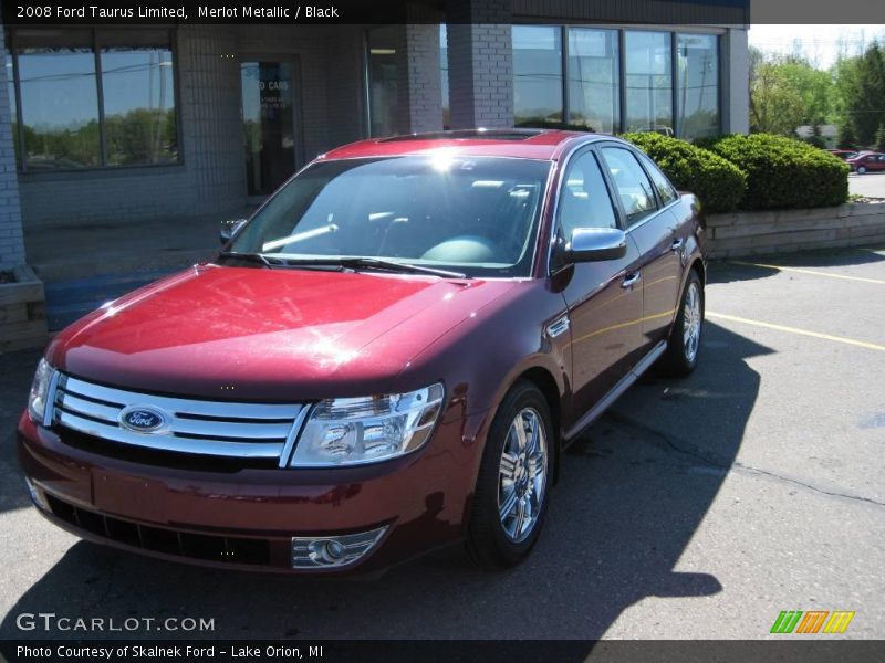 Merlot Metallic / Black 2008 Ford Taurus Limited