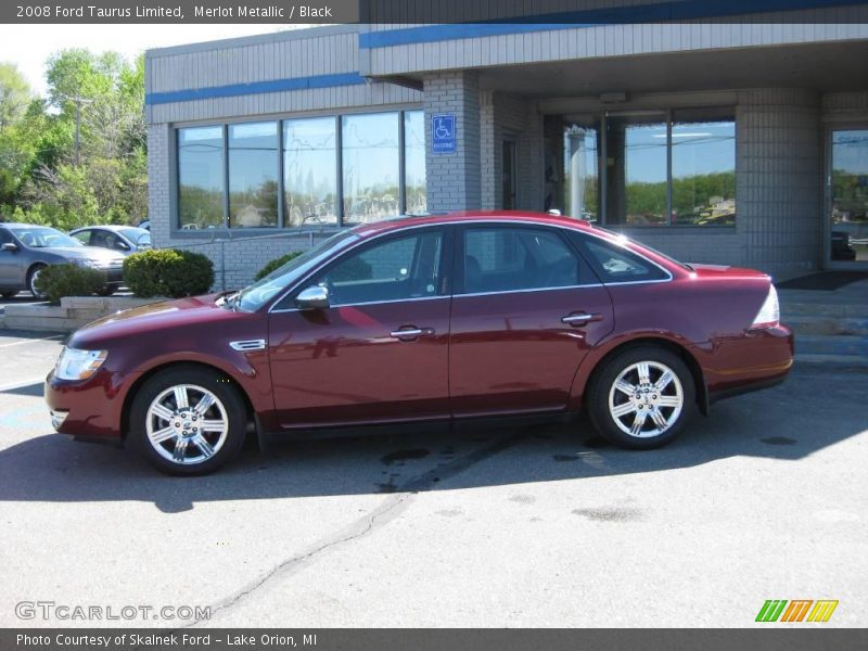 Merlot Metallic / Black 2008 Ford Taurus Limited
