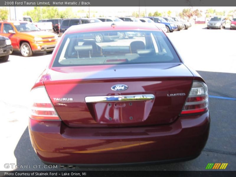 Merlot Metallic / Black 2008 Ford Taurus Limited