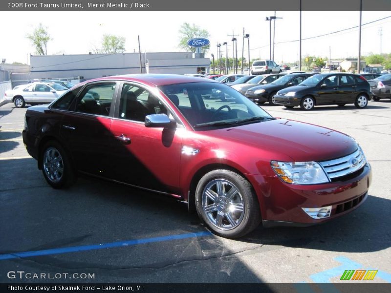 Merlot Metallic / Black 2008 Ford Taurus Limited