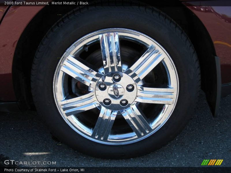 Merlot Metallic / Black 2008 Ford Taurus Limited