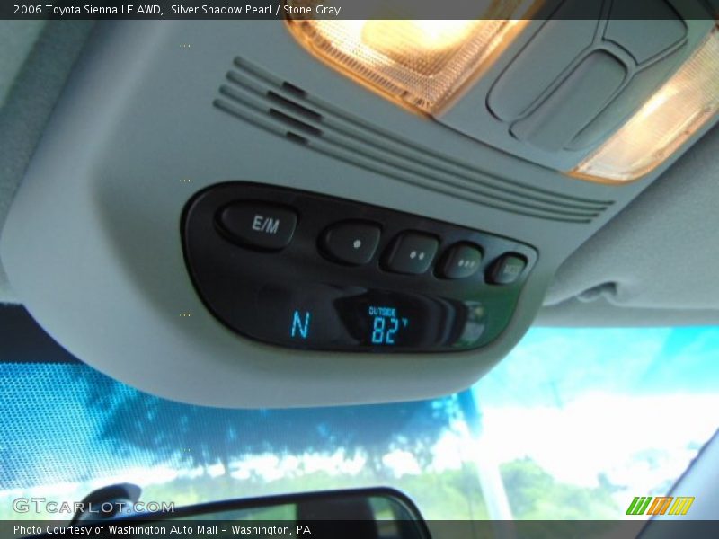 Silver Shadow Pearl / Stone Gray 2006 Toyota Sienna LE AWD