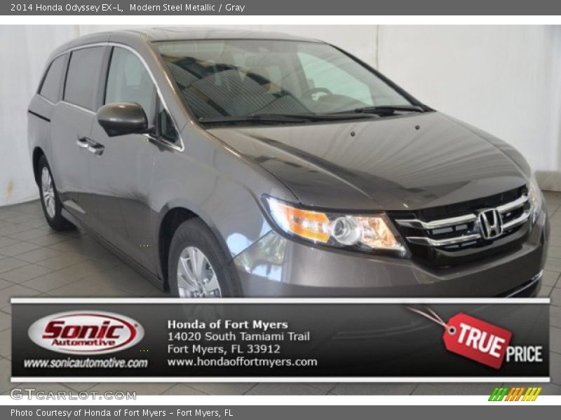 Modern Steel Metallic / Gray 2014 Honda Odyssey EX-L