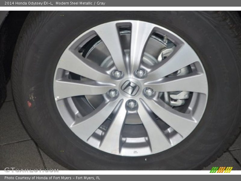 Modern Steel Metallic / Gray 2014 Honda Odyssey EX-L