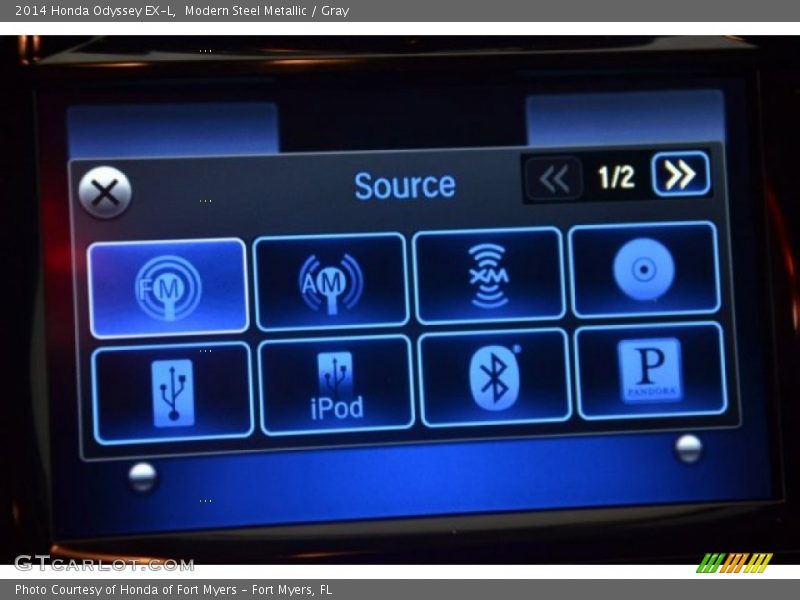 Modern Steel Metallic / Gray 2014 Honda Odyssey EX-L