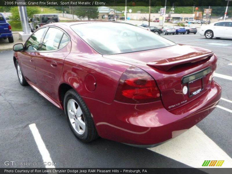 Sport Red Metallic / Ebony 2006 Pontiac Grand Prix Sedan