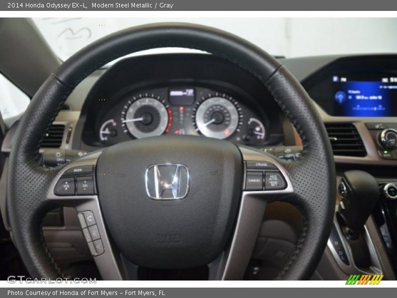 Modern Steel Metallic / Gray 2014 Honda Odyssey EX-L